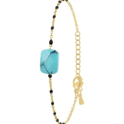So Charm Bijoux Bracelets<Bracelet Femme So Charm - B4275-DORE-TURQUOISE - Bracelet Mode Doré