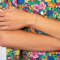 So Charm Bijoux Bracelets<Bracelet Femme So Charm - BD2381-NOIR-DIAMANT - Bracelet Mode Argenté