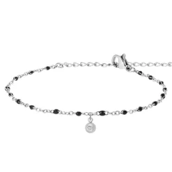 So Charm Bijoux Bracelets<Bracelet Femme So Charm - BD2381-NOIR-DIAMANT - Bracelet Mode Argenté