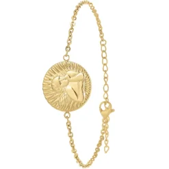 So Charm Bijoux Bracelets<Bracelet Femme So Charm - B2980-DORE - Bracelet Médaille Dorée