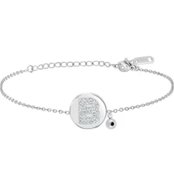 So Charm Bijoux Bracelets<Bracelet Femme So Charm - BD2693-ARGENT-B-DIAMANT - Bracelet Argenté Lettre