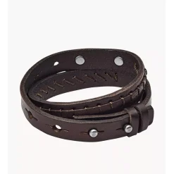 Fossil Bijoux Bracelet<Bracelet JF87354040 - Bracelet Cuir Marron Mode Homme