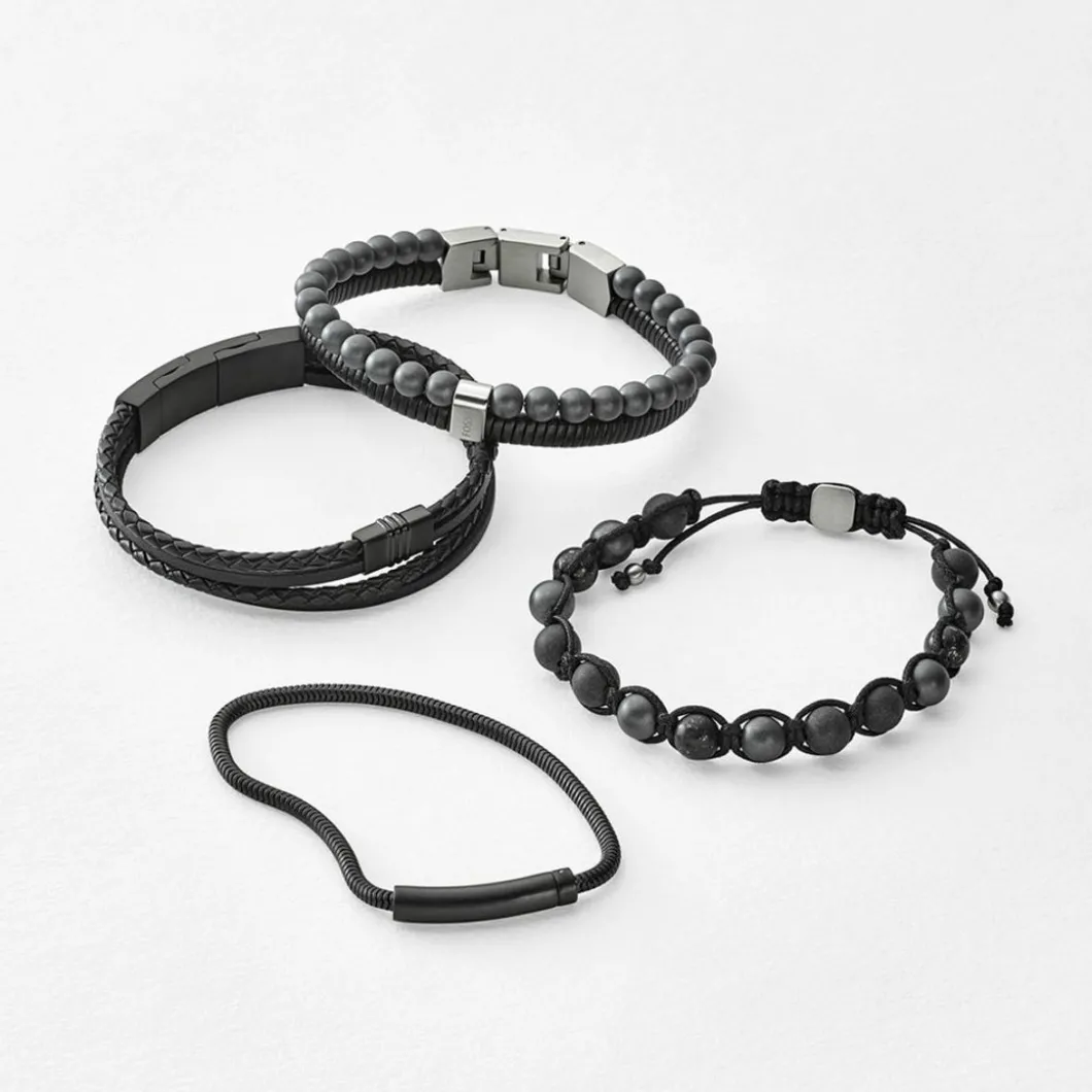 Fossil Bijoux Bracelet<Bracelet Fossil Vintage Casual JF03098001 - Acier Noir