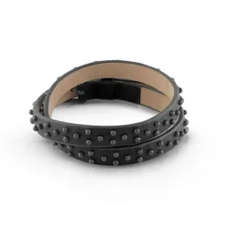 Guess Bijoux Bracelet<Bracelet Guess GUESS HERO UMB29018 - cuir noir 2 tours Homme