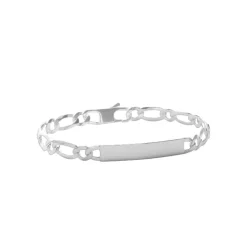 Maison de la Bijouterie Bracelet<Bracelet Homme argent chainage figaro 1-1 7mm 56Z00WYZ
