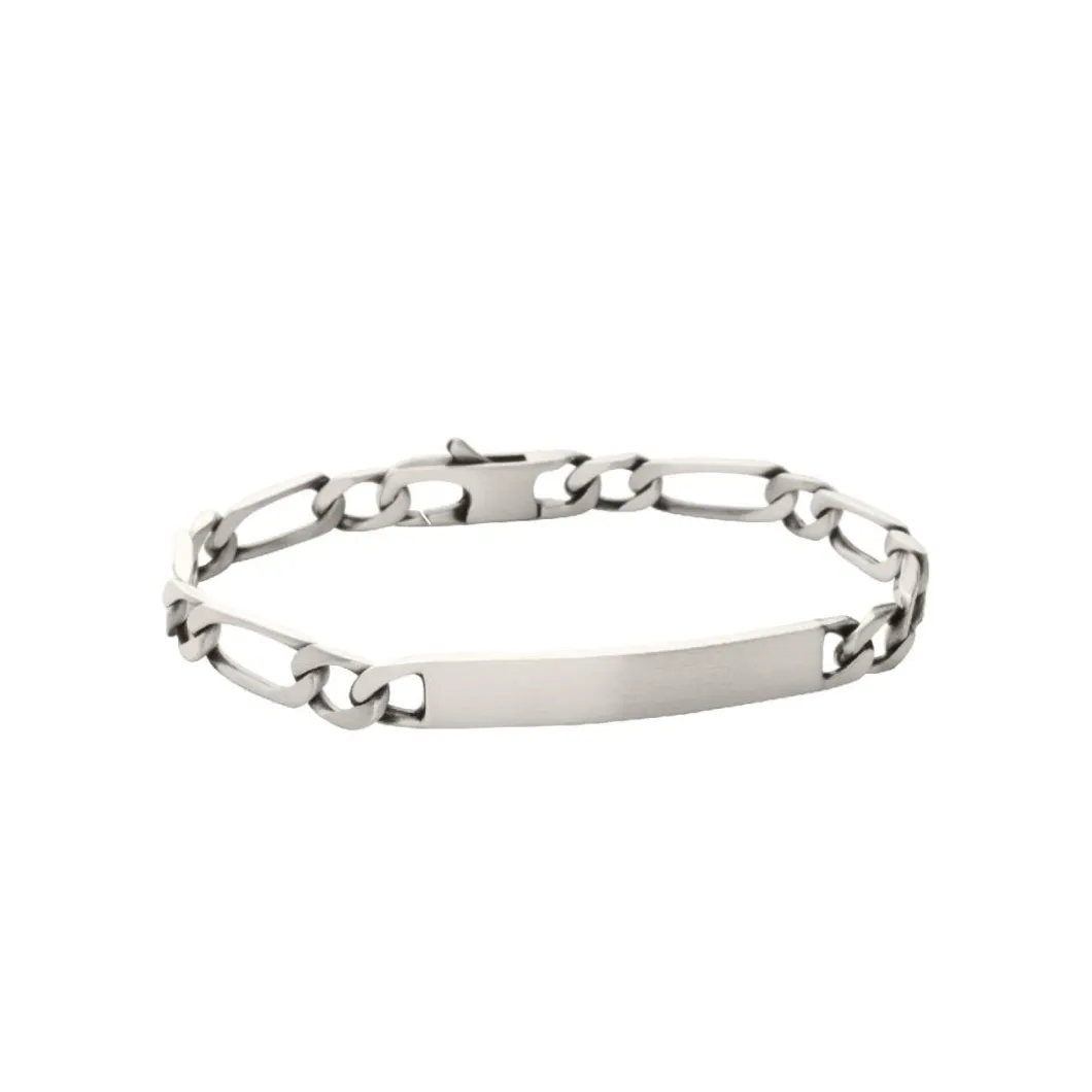 Maison de la Bijouterie Bracelet<Bracelet Homme argent chainage figaro 1-1 7mm 53ZW0WYZ