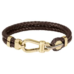 Boss Bijoux Bracelet<Bracelet Homme Ares Prime - 1580700M Acier, Cuir Marron