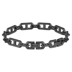 Boss Bijoux Bracelet<Bracelet Homme Kode Chain-1580728M Acier Argent, Noir