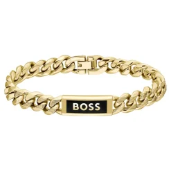 Boss Bijoux Bracelet<Bracelet Homme Kassy Emblem - 1580680M Acier Doré
