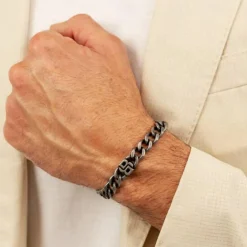 Boss Bijoux Bracelet<Bracelet Homme Double B Absolute - 1580742M Acier