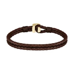 Boss Bijoux Bracelet<Bracelet Homme Seal - 1580667M Cuir, Acier Doré