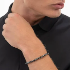 Boss Bijoux Bracelet<Bracelet Homme Sphere Beads-1580790M Acier Argent, Gris