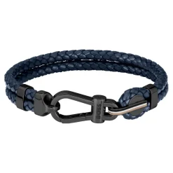 Boss Bijoux Bracelet<Bracelet Homme Ares Prime - 1580701M Acier, Cuir Bleu