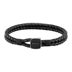 Boss Bijoux Bracelet<Bracelet Homme Seal - 1580047S Cuir, Acier Noir