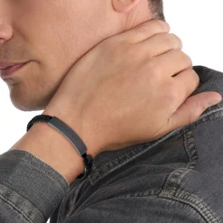 Calvin Klein Bijoux Bracelet<Bracelet Homme - 35000406 Cuir, Acier Noir