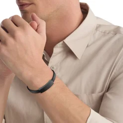 Calvin Klein Bijoux Bracelet<Bracelet Homme - 35000416 Cuir, Acier Noir