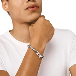 Diesel Bijoux Bracelet<Bracelet Homme Chain Bracelet - DX1540040 Acier inoxydable Argent