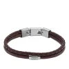 Fossil Bijoux Bracelet<Bracelet Homme - JF04702040 - Cuir,Acier Marron
