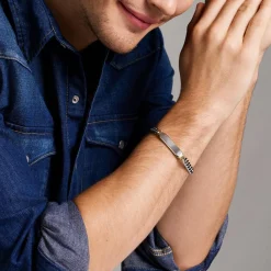 Fossil Bijoux Bracelet<Bracelet Homme Acier Classique Drew - JF04851998 Acier inoxydable