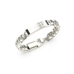 Guess Bijoux Bracelet<Bracelet Homme Inscription - JUMB04401JWSTS Acier Argent