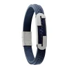 Jourdan Bracelet<Bracelet Homme HB048H - VASCO - Cuir bleu