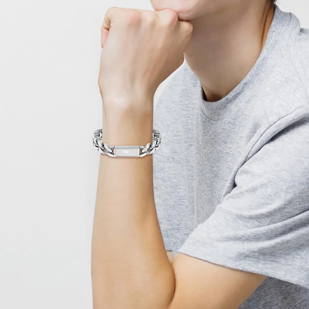 Lacoste Bracelet<Bracelet Homme Backhand - 2040439 Acier Argent