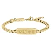 Lacoste Bracelet<Bracelet Homme District - 2040539 Acier Doré