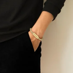 Lacoste Bracelet<Bracelet Homme District - 2040539 Acier Doré