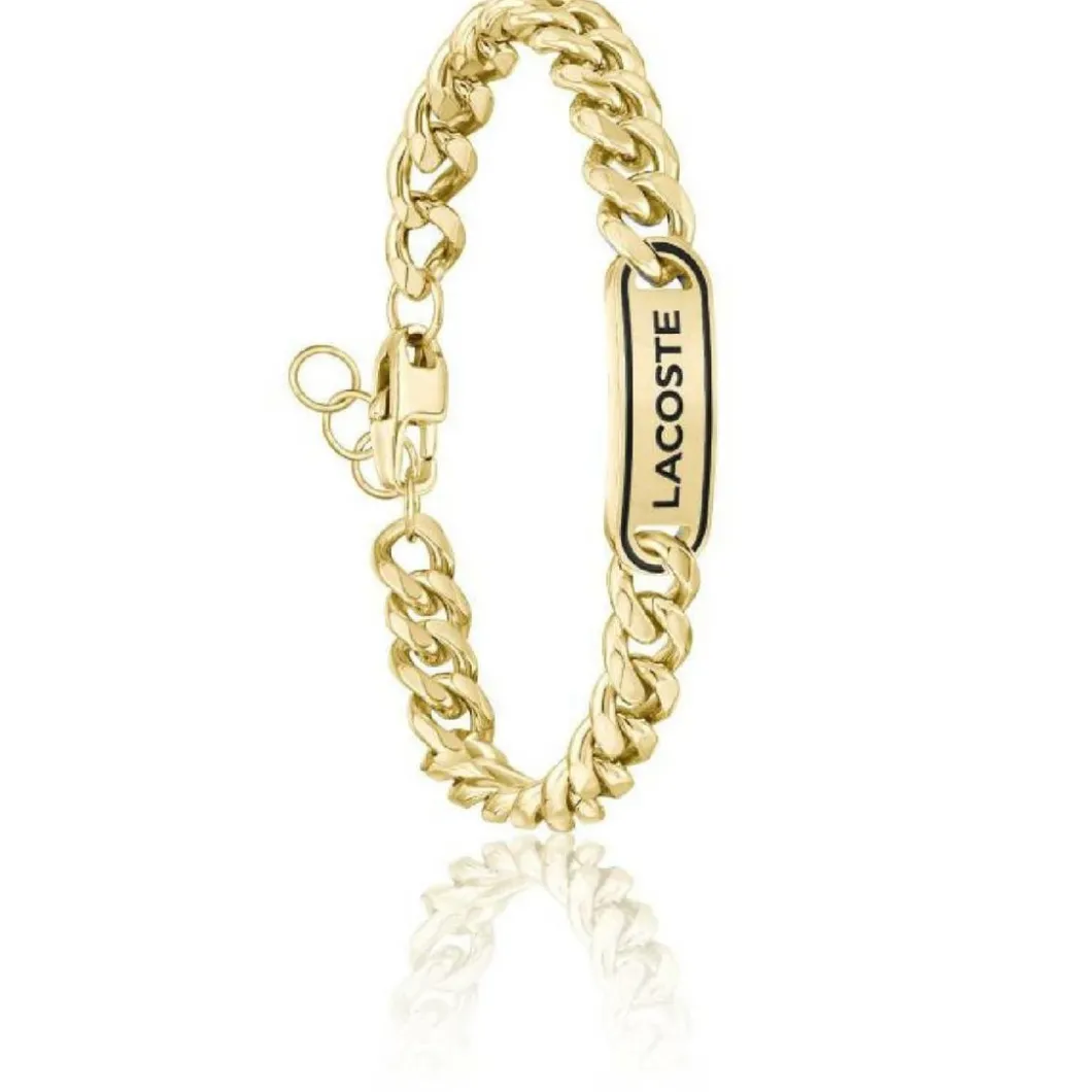 Lacoste Bracelet<Bracelet Homme District - 2040225 Acier Doré