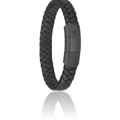 Lacoste Bracelet<Bracelet Homme Rokel - 2040285 Cuir Noir