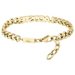Lacoste Bracelet<Bracelet Homme Script - 2040477 Acier Doré, Vert