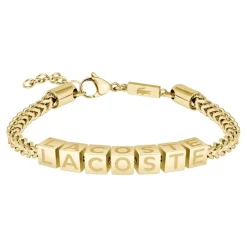 Lacoste Bracelet<Bracelet Homme Script - 2040522 Acier Doré