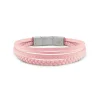 Guess Bijoux Bracelet<Bracelet homme Malibu rose en acier argenté
