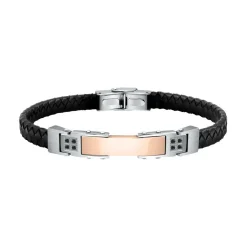 Morellato Bracelet<Bracelet Homme Bijoux Cuir SQH30 Noir