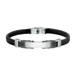 Morellato Bracelet<Bracelet Homme Bijoux Cuir SQH31 Noir