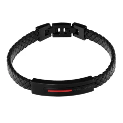 Pierre Lannier Bijoux Bracelet<Bracelet Homme - BJ40A5501 Cuir Rouge