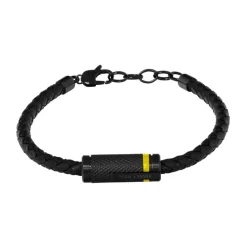 Pierre Lannier Bijoux Bracelet<Bracelet Homme - BJ40A1541 Cuir Jaune