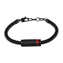 Pierre Lannier Bijoux Bracelet<Bracelet Homme - BJ40A1551 Cuir Rouge