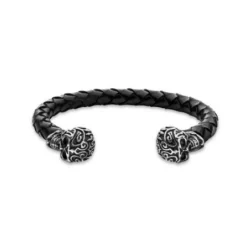 Police Bijoux Bracelet<Bracelet Homme TRIBAL EDGE - Cuir Noir