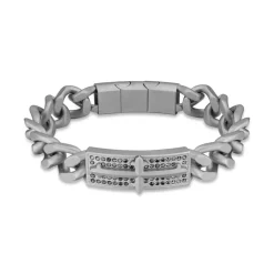 Police Bijoux Bracelet<Bracelet Homme VIGOR - Acier Argent