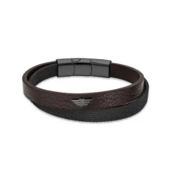 Police Bijoux Bracelet<Bracelet Homme HARDWARE - cuir Marron