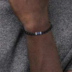 Tommy Hilfiger Bijoux Bracelet<Bracelet Homme Tommy Hilfiger Beaded - 2790323 Acier, Bois Noir