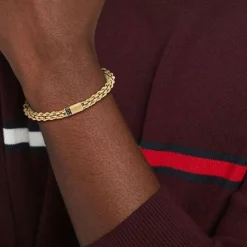 Tommy Hilfiger Bijoux Bracelet<Bracelet Homme Tommy Hilfiger Intertwined Circles Chain - 2790522 Acier Doré
