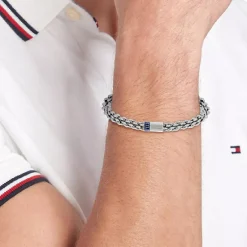 Tommy Hilfiger Bijoux Bracelet<Bracelet Homme Tommy Hilfiger Intertwined Circles Chain - 2790521 Acier Argent