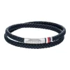 Tommy Hilfiger Bijoux Bracelet<Bracelet Homme Tommy Hilfiger Double - 2790549 Acier, Cuir Argent, Bleu