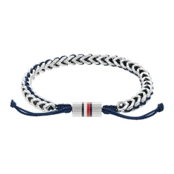 Tommy Hilfiger Bijoux Bracelet<Bracelet Homme Tommy Hilfiger Braided Metal - 2790511 Acier, Nylon Bleu