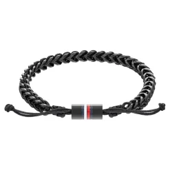 Tommy Hilfiger Bijoux Bracelet<Bracelet Homme Tommy Hilfiger Braided Metal - 2790513 Acier, Nylon Noir