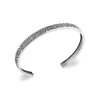Maison de la Bijouterie Bracelet<Bracelet Jonc ouvert fantaisie homme 6mm Argent VYZWVY6Y
