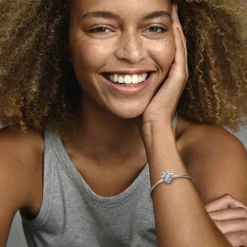 Pandora Bracelets<Bracelet Maille Serpent Fermoir Disney Moments Pavé Minnie Disney x