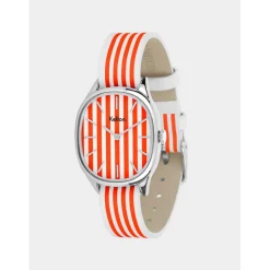 Kelton Montre Cuir|Montre Cuir<Bracelet Montre Mixte 912035-240-340 - Colorama Rayée LA BAULE